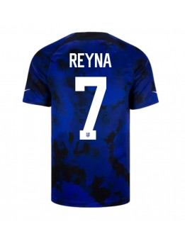 Förenta staterna Giovanni Reyna #7 Replika Borta Kläder VM 2022 Kortärmad